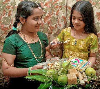 Ugadi literally means beginning of an era (Perl). The name comes from two Sanskrit words yuga-which means era, and aadi-which means beginning, so Ugadi is the South Indian Hindu New Year (Perl). It is believed by many Hindus, that Brahma, the Hindu god of creation, created the universe on this day (Perl).